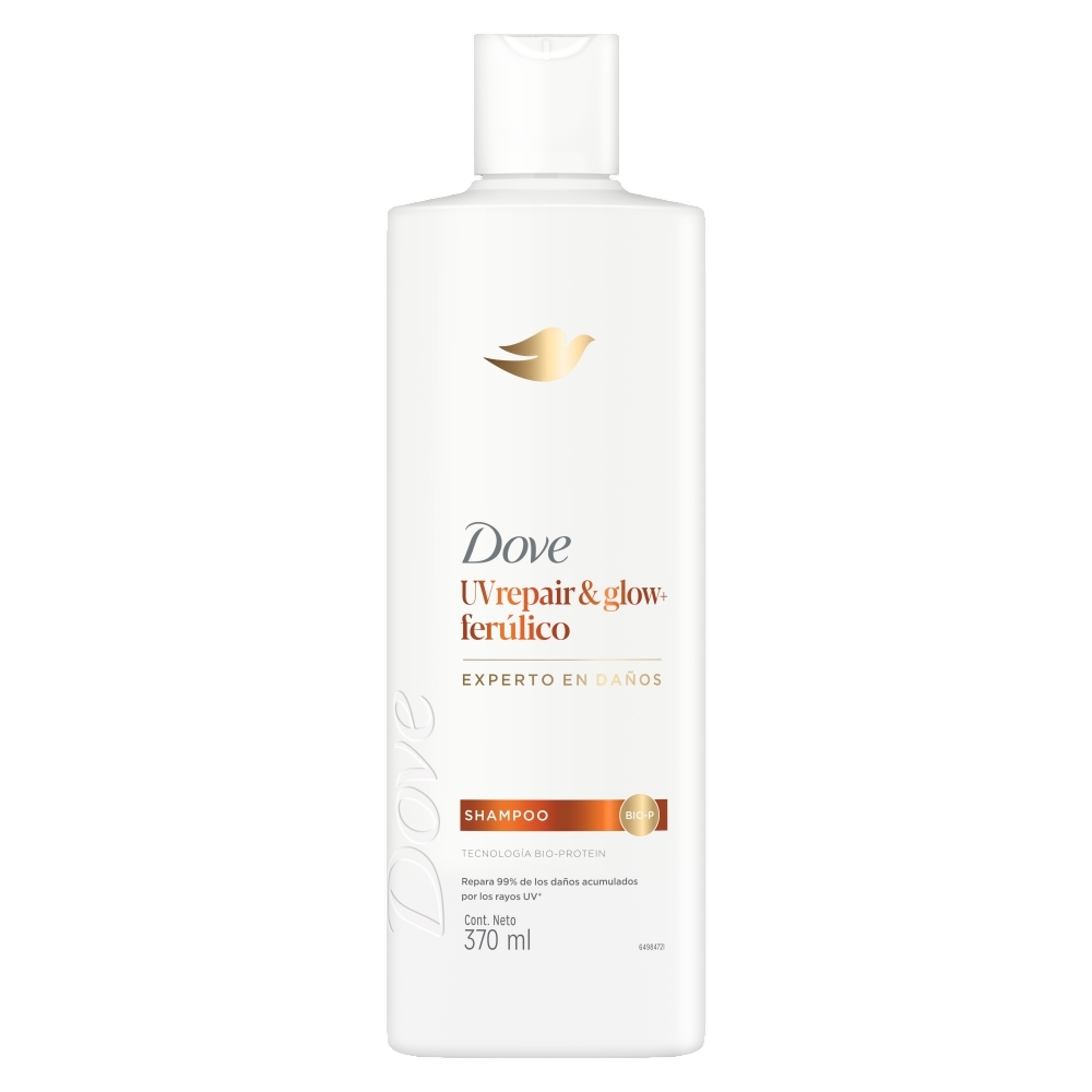 Shampoo Dove UVrepair y Glow Ferúlico 370Ml