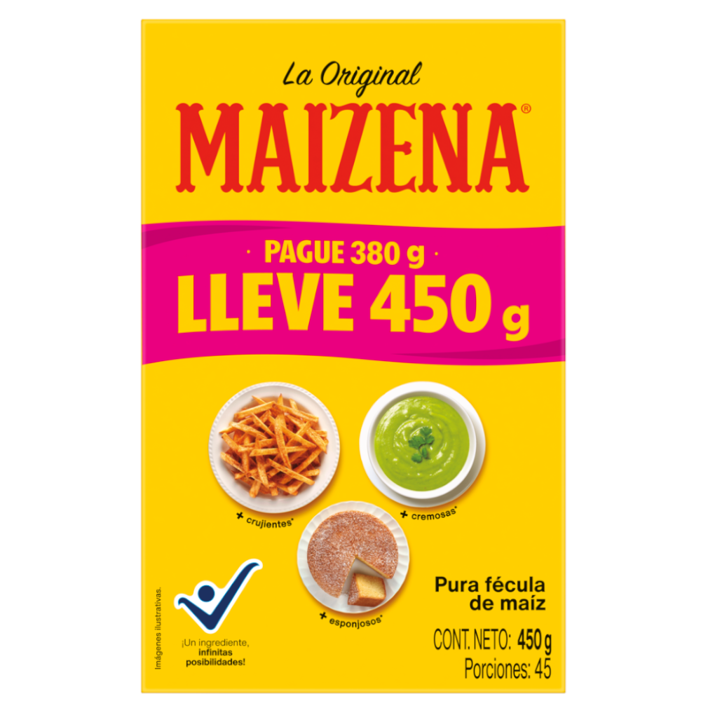Fecula Maiz Maizena Pague 380Gr LLeve 450Gr