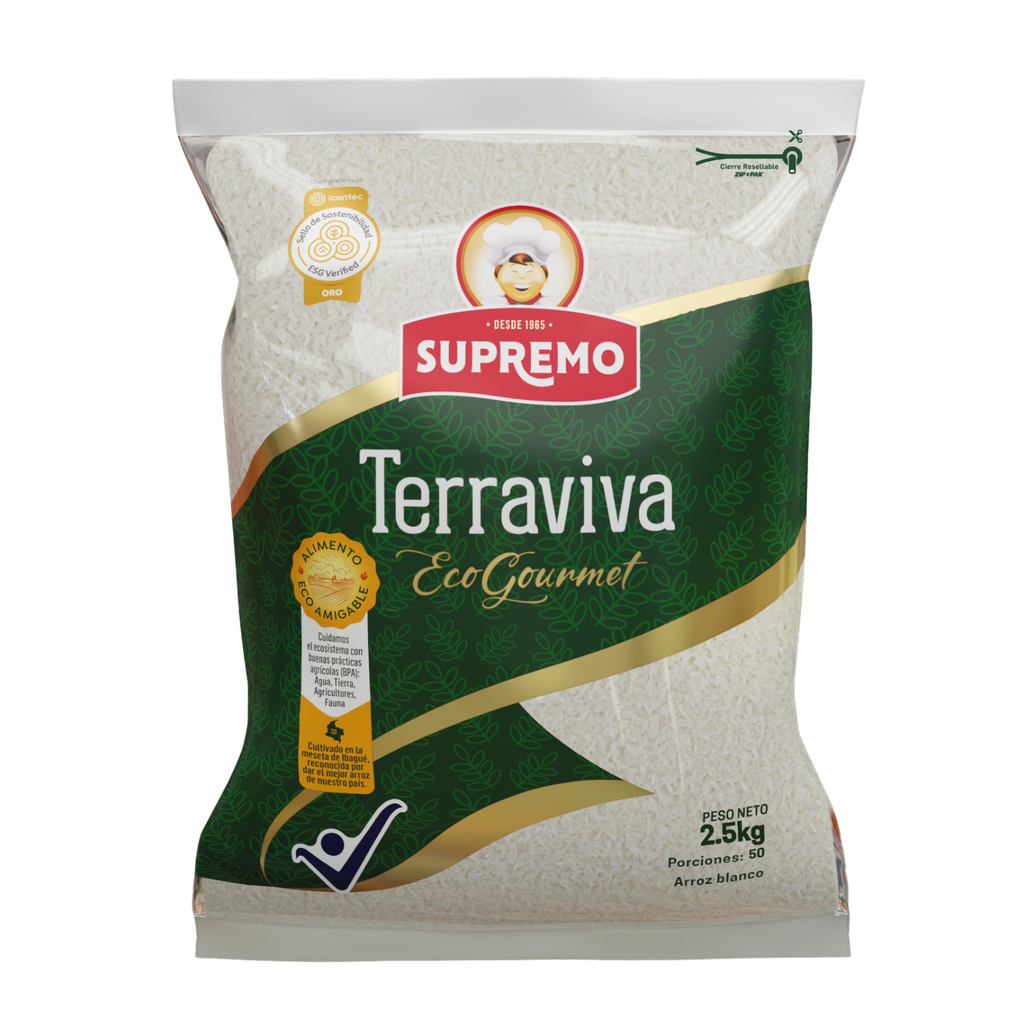 Arroz Terraviva Supremo Eco Gourmet  2.5Kg