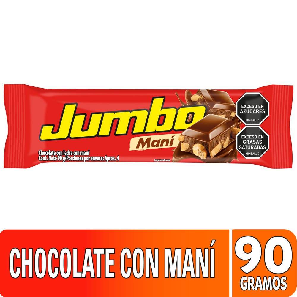 Chocolatina Jumbo Maní 90Gr