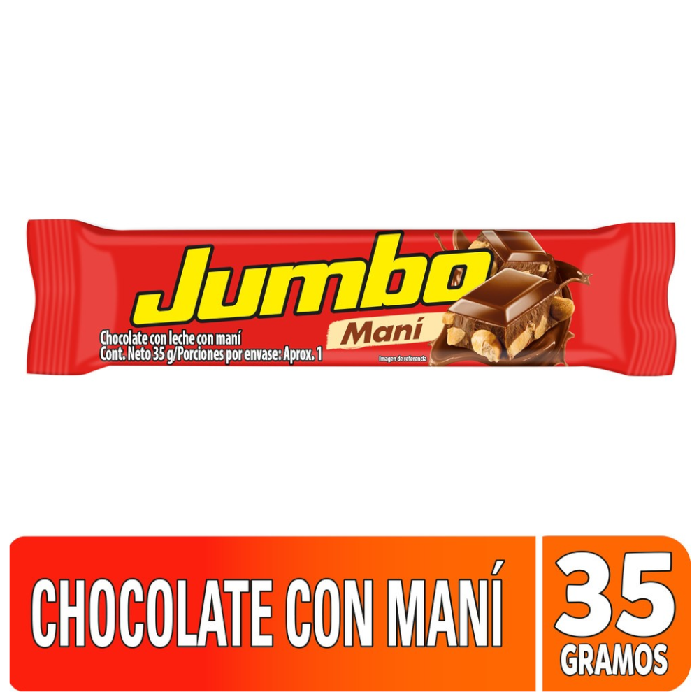Chocolatina Jumbo Maní 35Gr