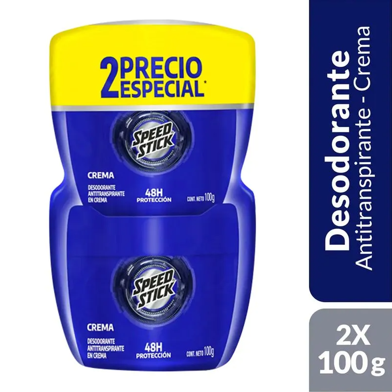 Desodorante Speed Stick Cool Night 24/7 100Gr 2 Unidades