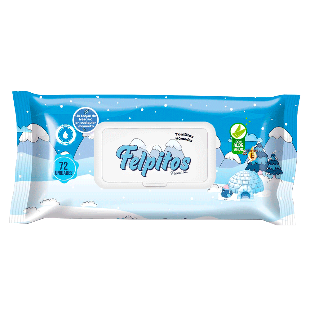 Toallitas Húmedas Felpitos 72 Unidades