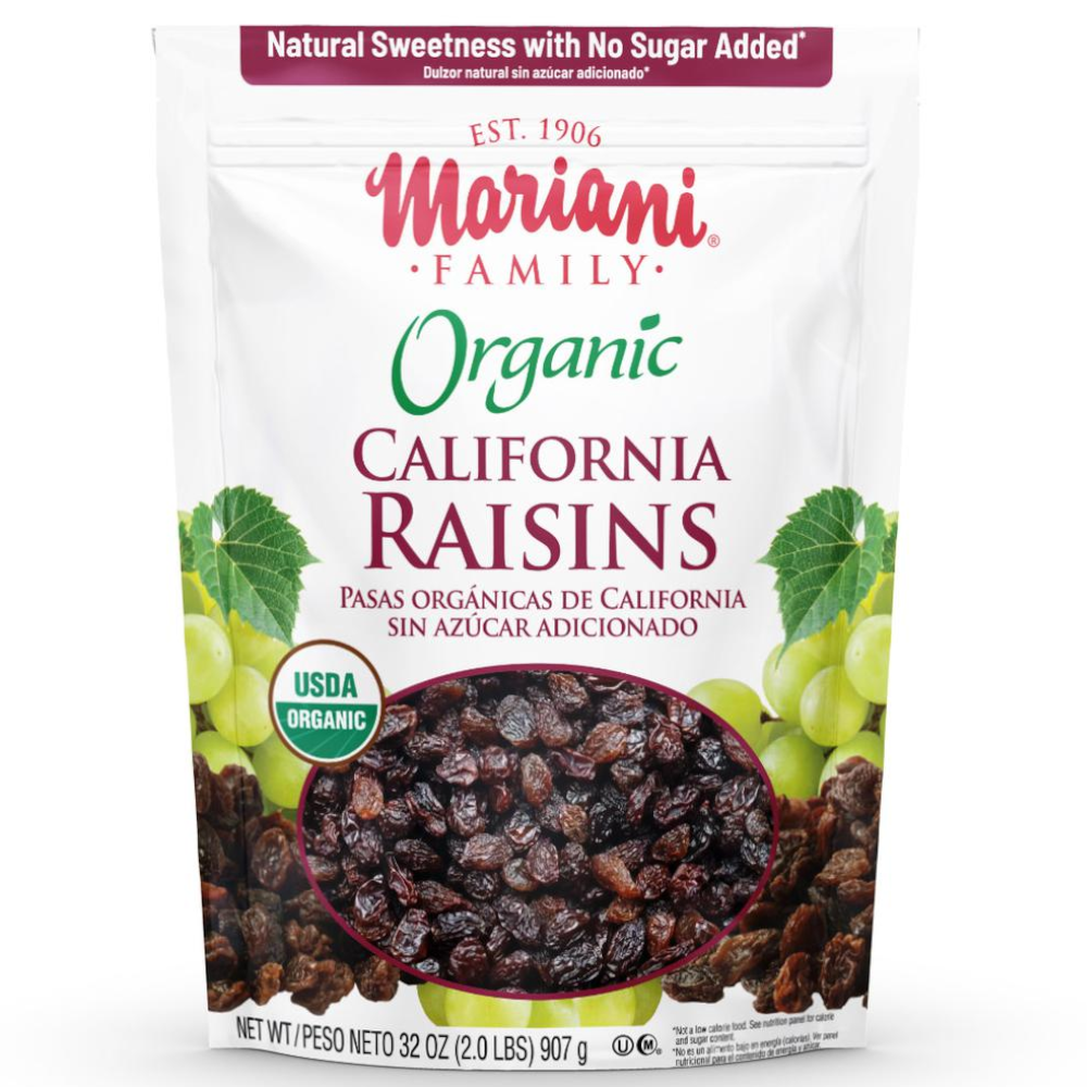 Uvas Pasas Orgánicas Mariani 907Gr