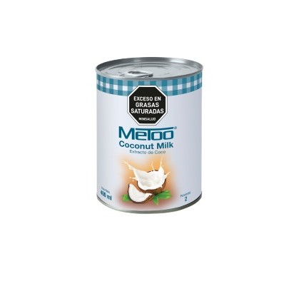 Leche De Coco Metoo Lata 400Ml