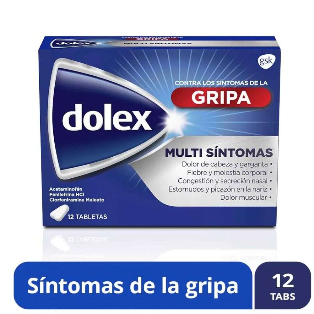 Dolex Gripa 12 Tabletas