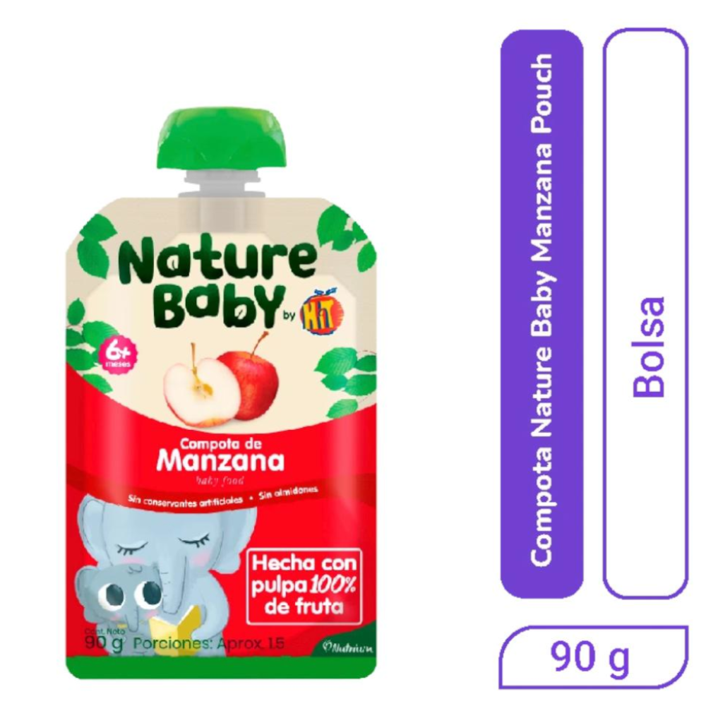 Compota De Manzana Nature Baby Hit 90Gr