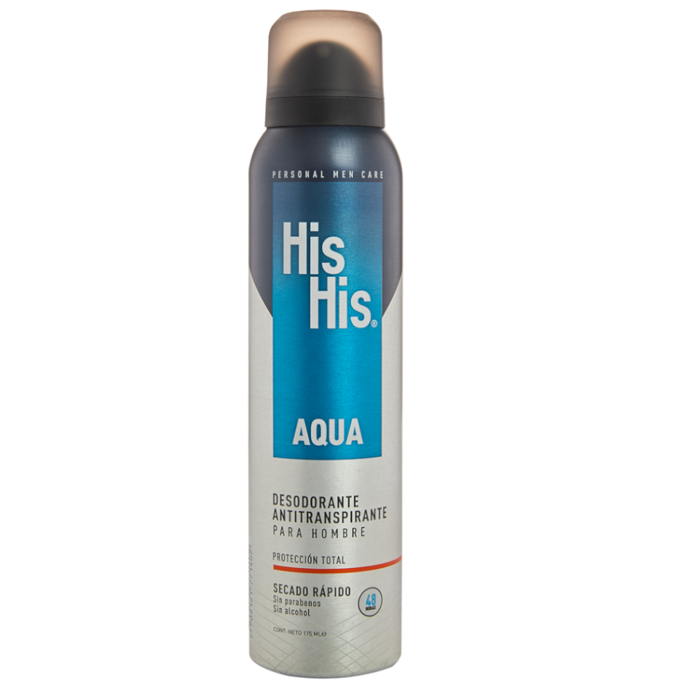 Desodorante Antitranspirante Para Hombre His His Spray 175Ml