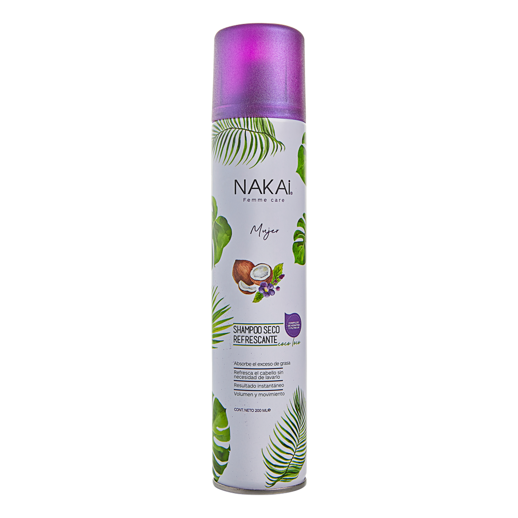 Shampoo Seco Refrescante Nakai 200Ml