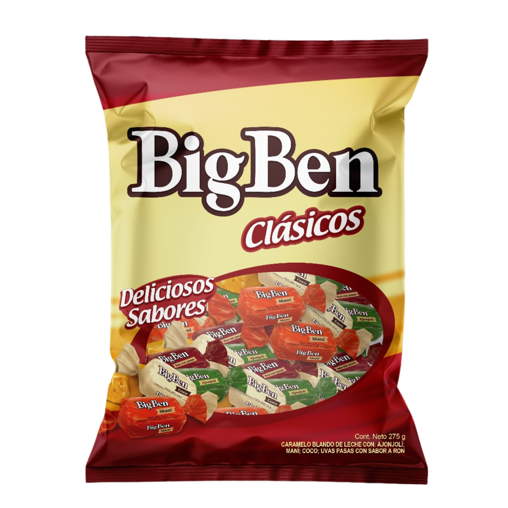 Caramelos Big Ben Clásicos Sabores Surtidos 275Gr