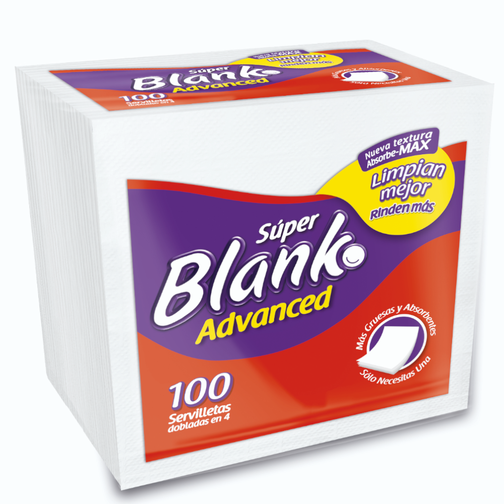 Servilletas Súper Blanko Advanced 100 Unidades