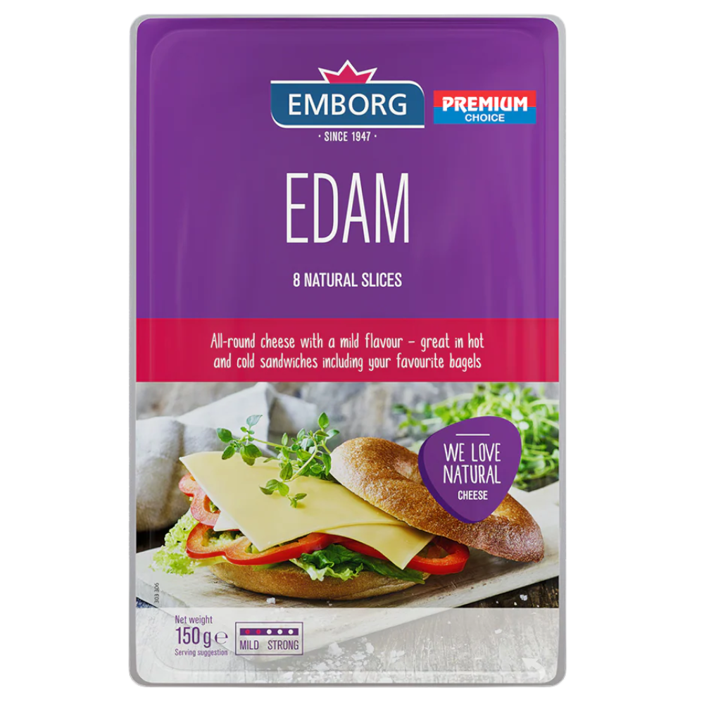 Queso Emborg Edam Tajado 150Gr