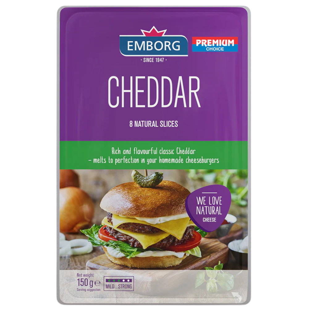 Queso Emborg Cheddar Tajado 150Gr