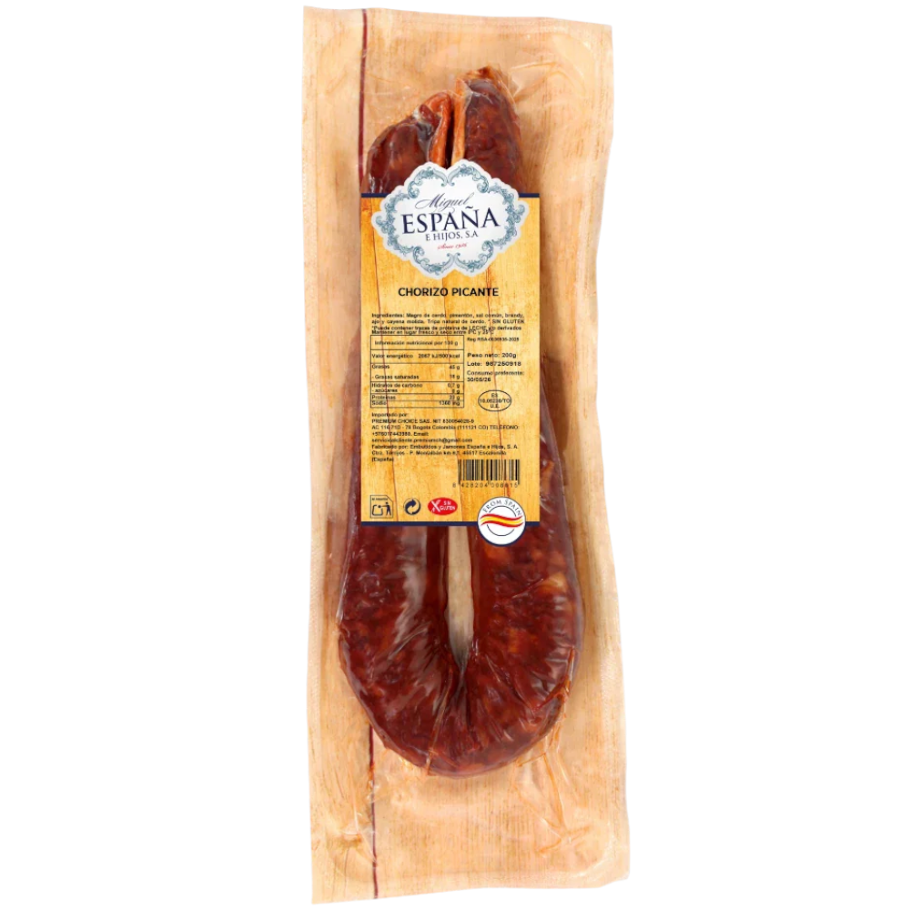 Chorizo Sarta Picante Miguel España y Hijos 200Gr