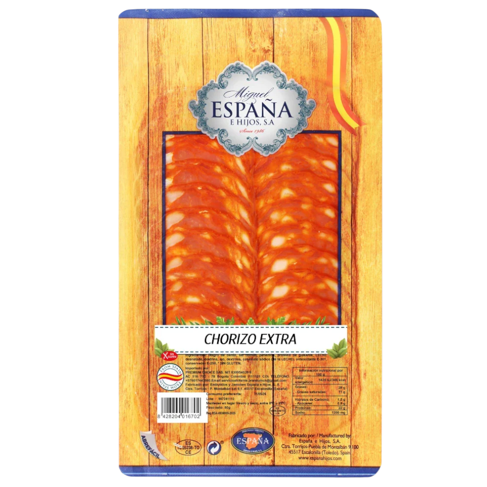Chorizo Extra Miguel España E Hijos 80Gr