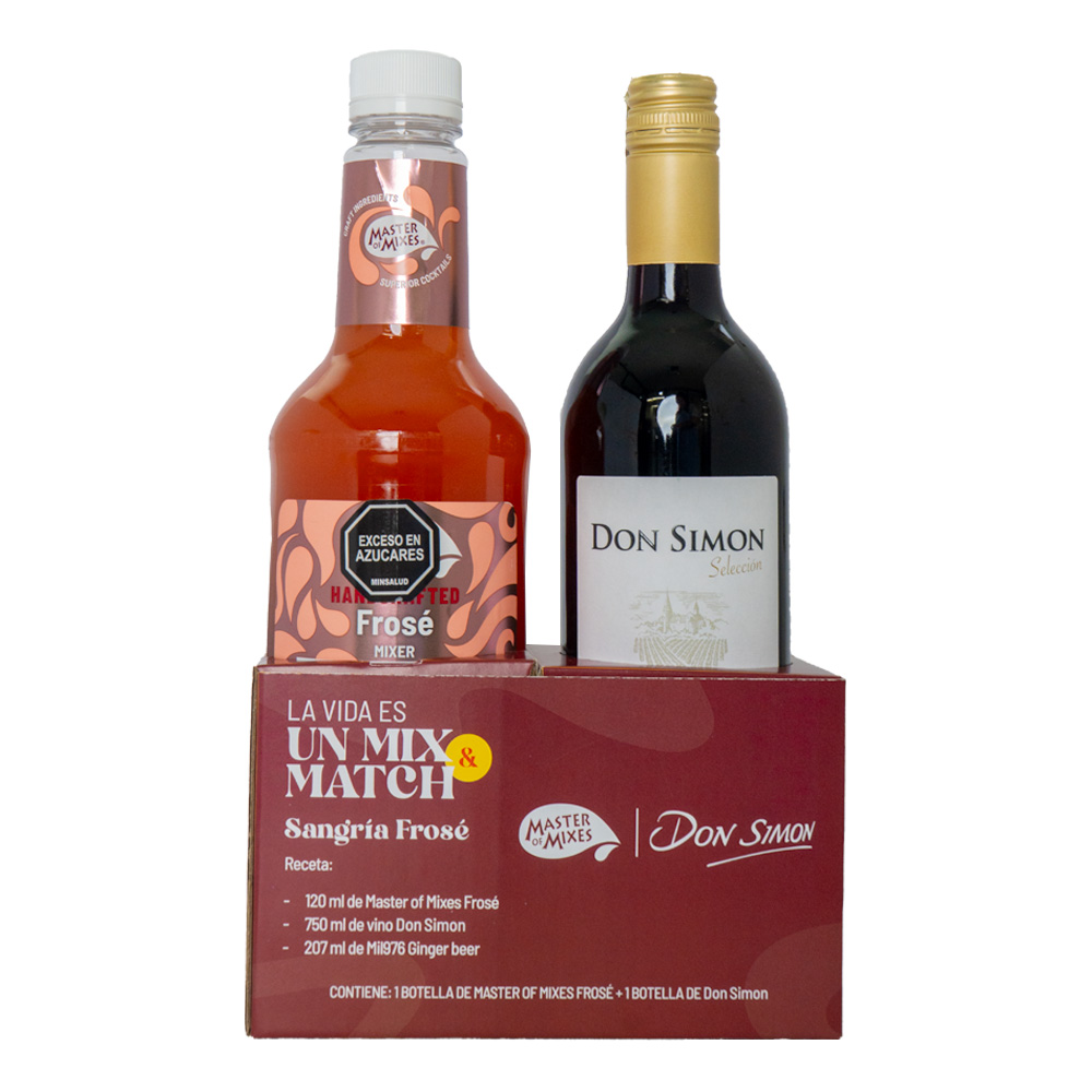 Base Coctel Frosé Master Of Mixes 1L + Vino 750Ml