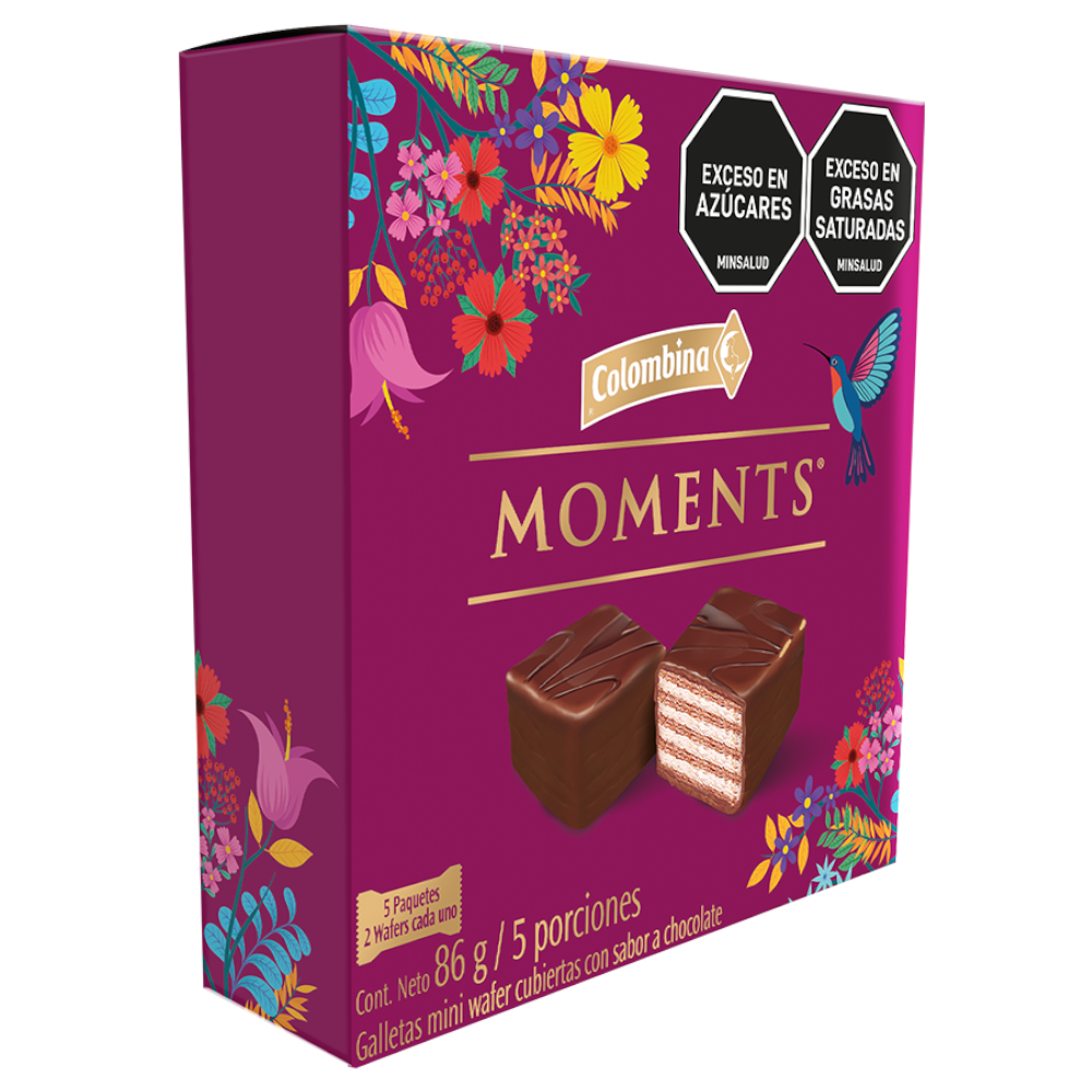 Galletas Moments Wafer Chocolate Caja 86Gr