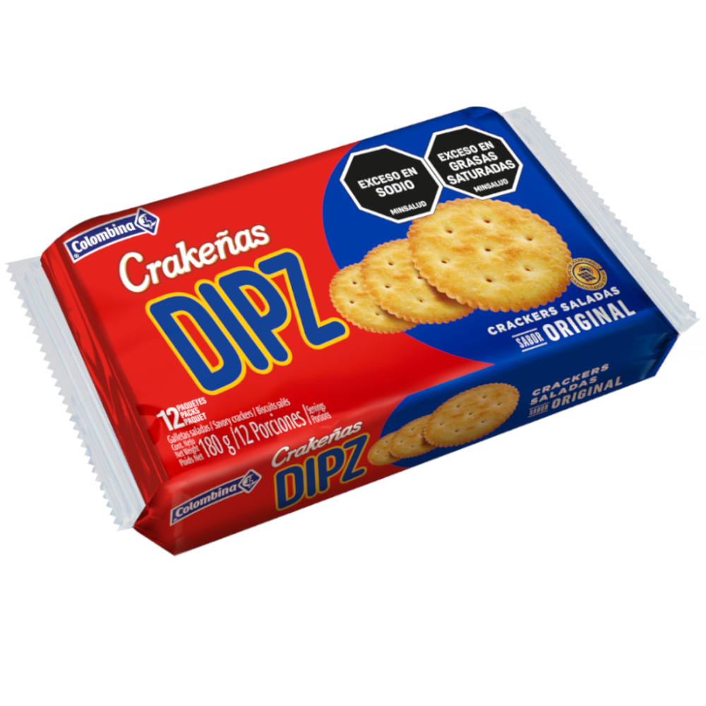 Galletas Craqueñas Dipz Saladas 180Gr