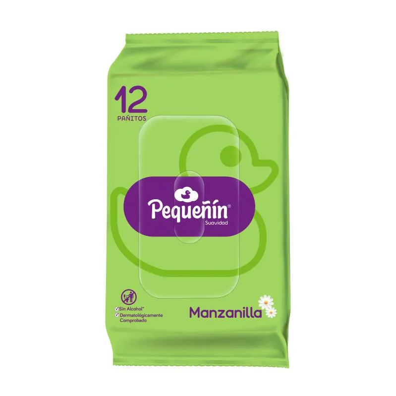 Pañitos Húmedos Pequeñín Manzanilla 12 Unidades