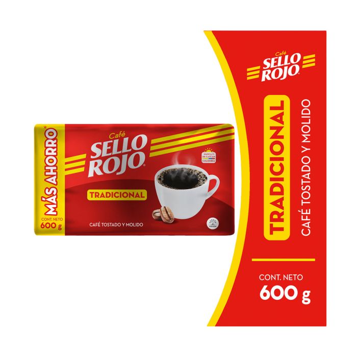 Café Sello Rojo Tostado Tradicional 600Gr