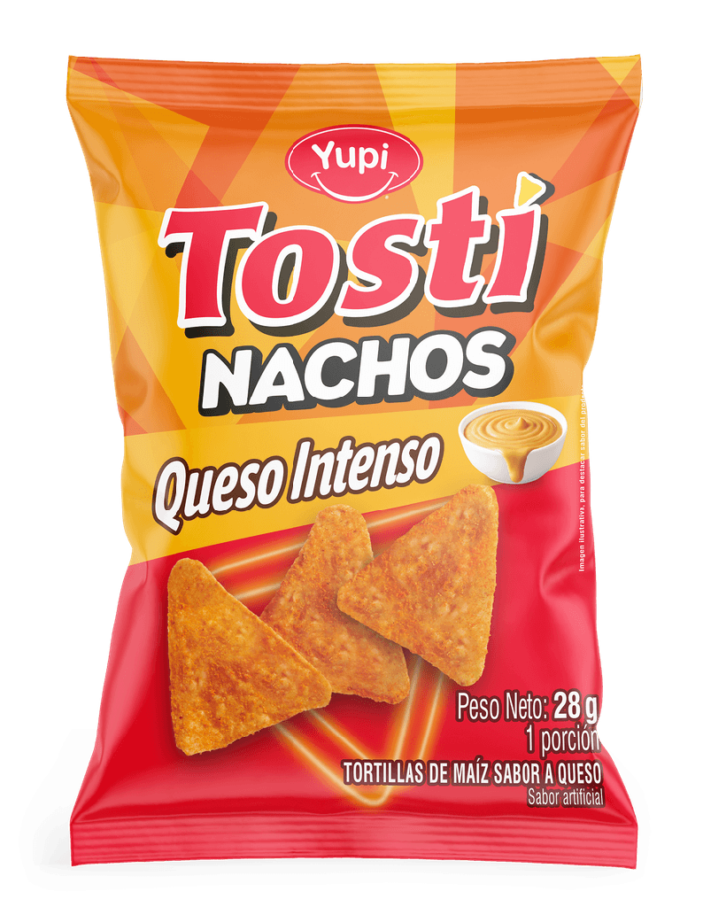 Tosti Nachos Queso Intenso Yupi 28Gr