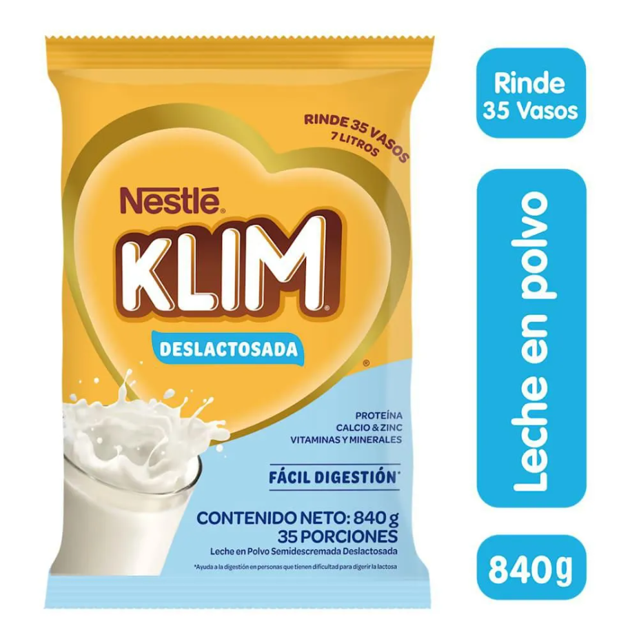 Alimento Lácteo Klim Deslactosado 840Gr