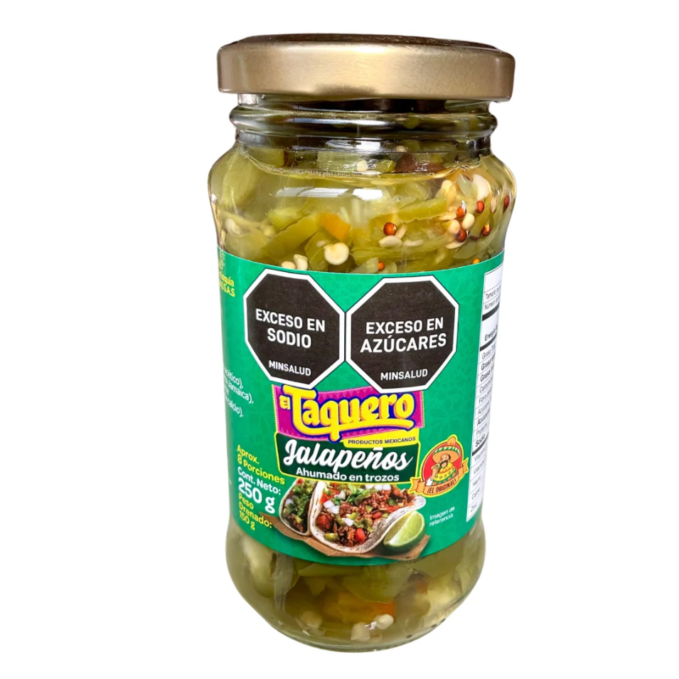 Jalapeños El Taquero Ahumados 250Gr
