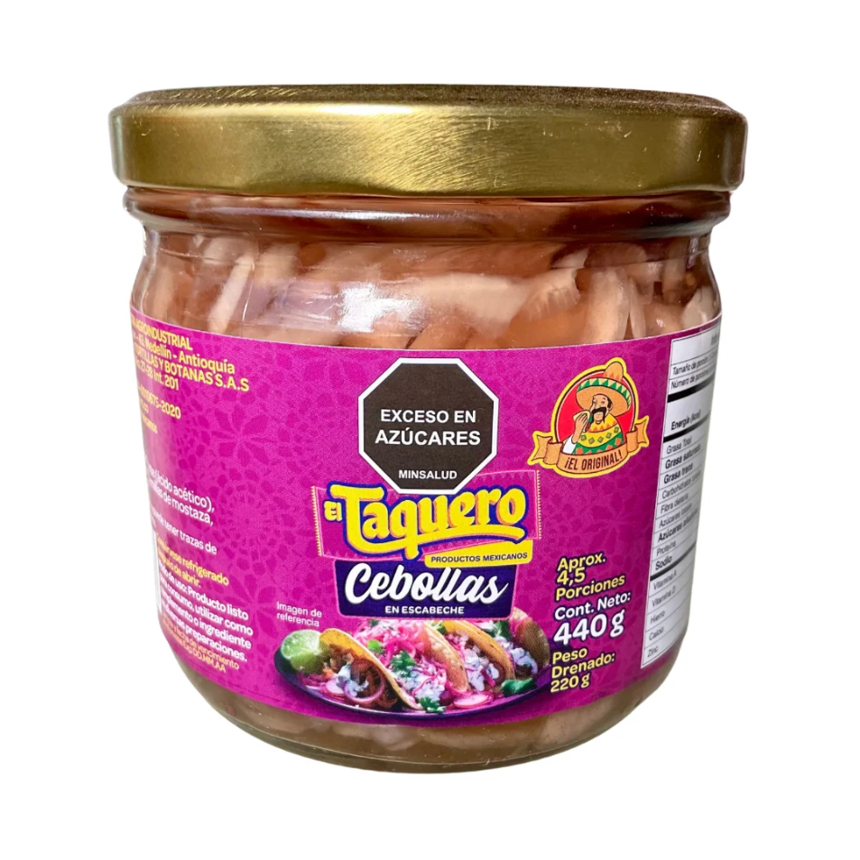 Cebollas Escabeche El Taquero 440Gr