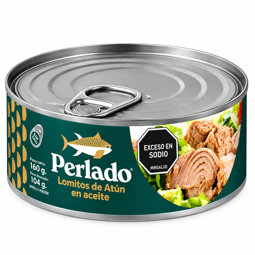 Atún Lomitos Agua Perlado Lata 160Gr