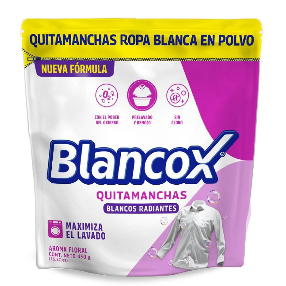 Blancox Polvo Quitamanchas Ropa Blanca Doypack 450Gr