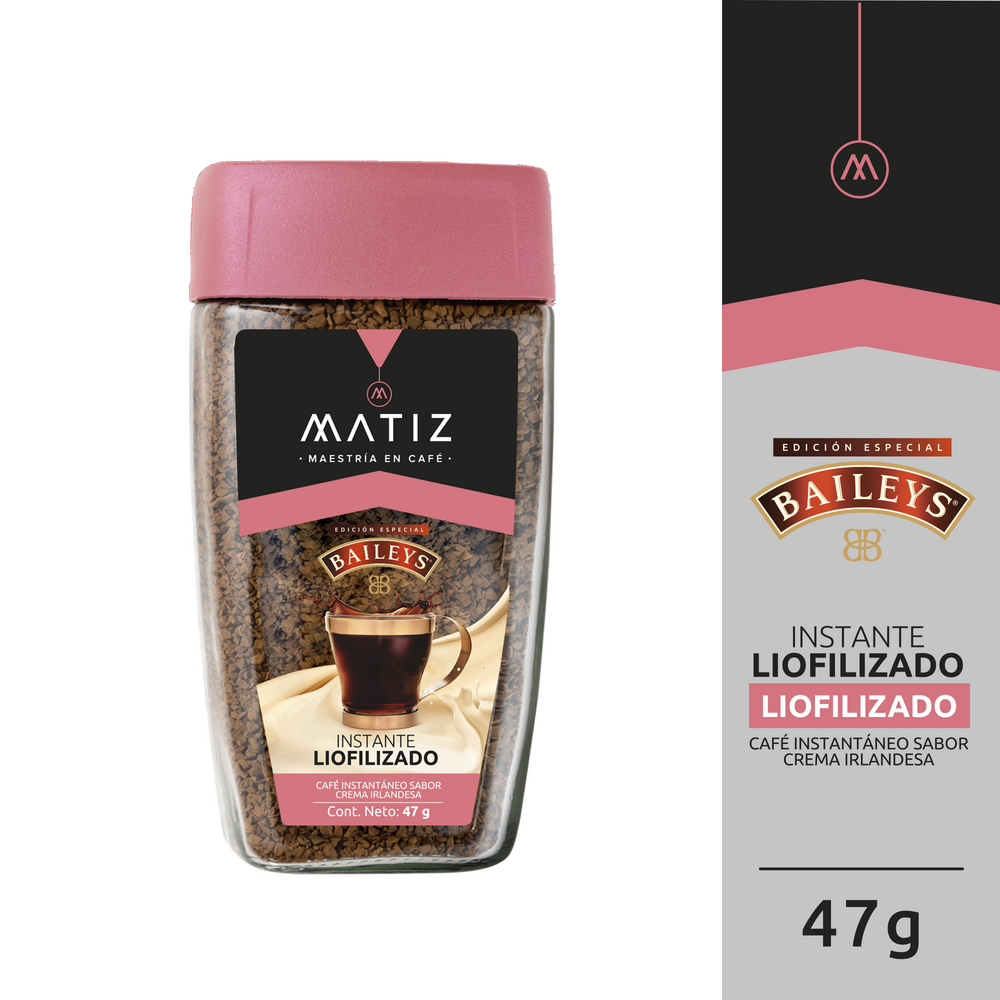 Café Matiz Instantáneo Liofilizado Baileys Frasco 47Gr