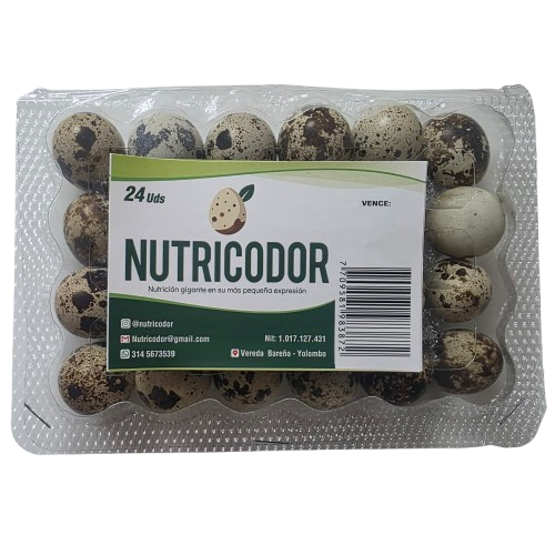 Huevo Codorniz Nutricodor 24 Unidades