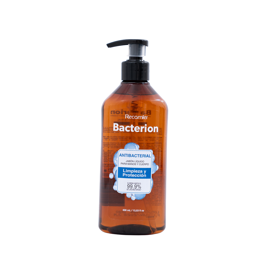 Jabón Líquido Bacterión Antibacterial Limpieza Y Protección Tarro 400Ml