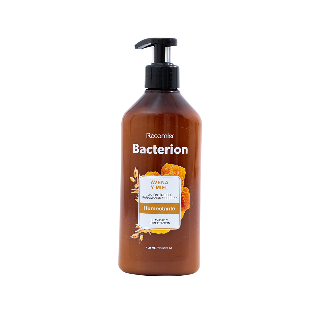 Jabón Líquido Bacterión Avena Y Miel Humectante Tarro 400Ml