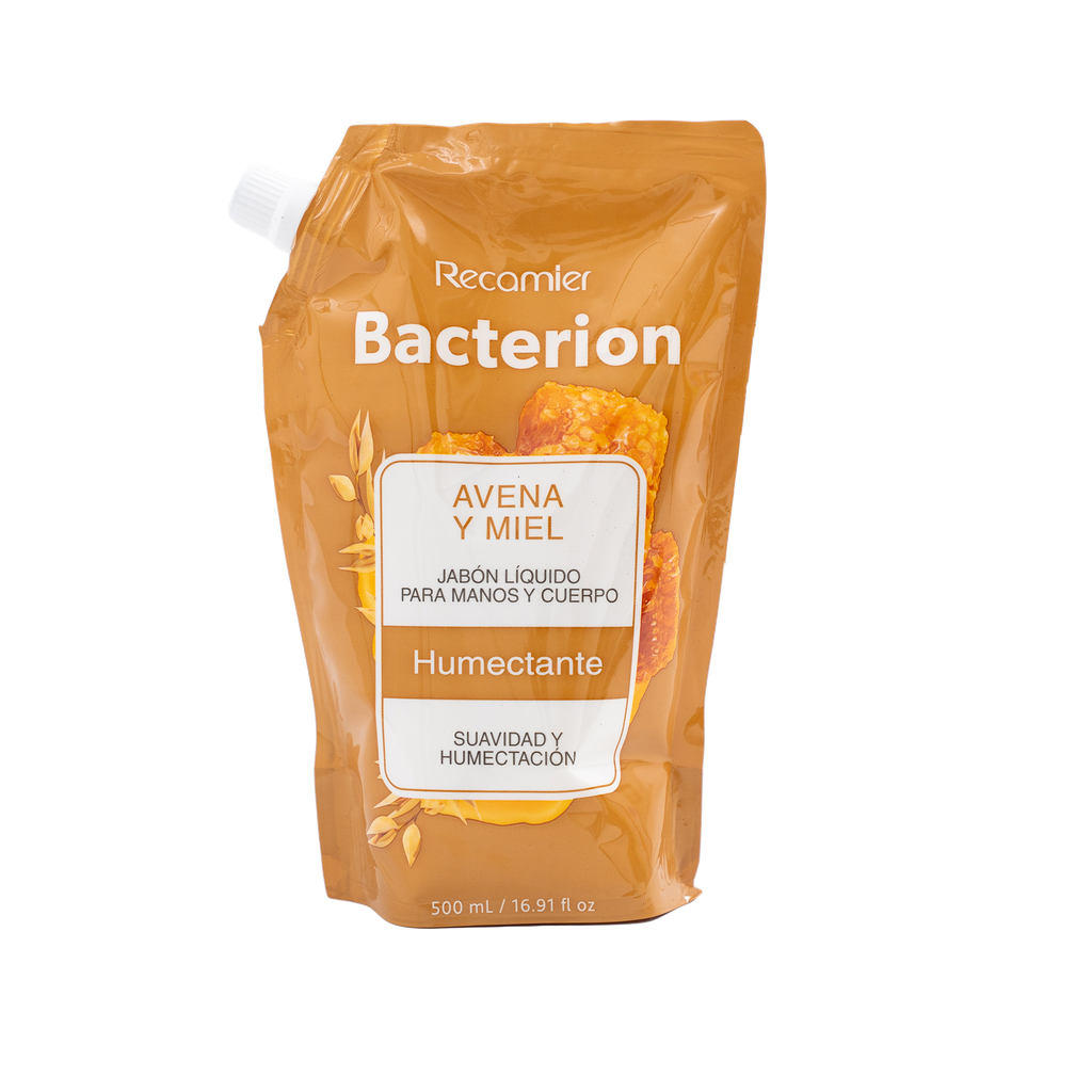 Jabón Líquido Bacterión Avena Y Miel Humectante Doypack 500Ml
