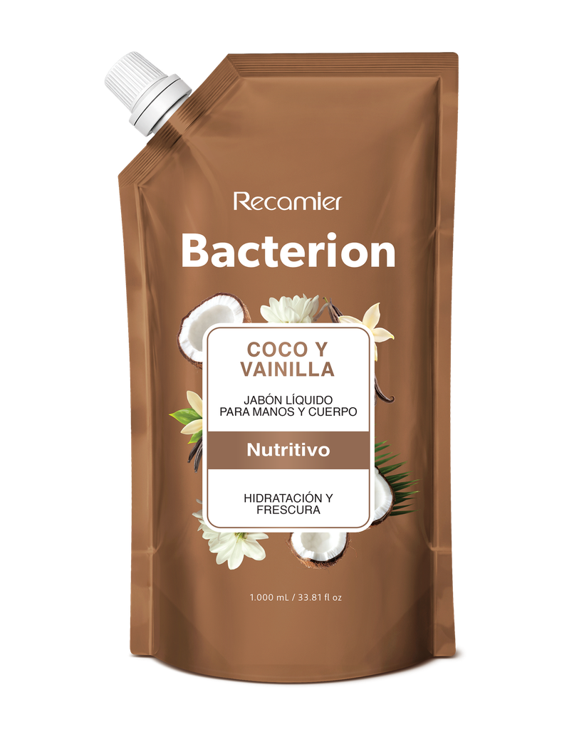 Jabón Líquido Bacterión Coco Y Vainilla Nutritivo Doypack 1000Ml