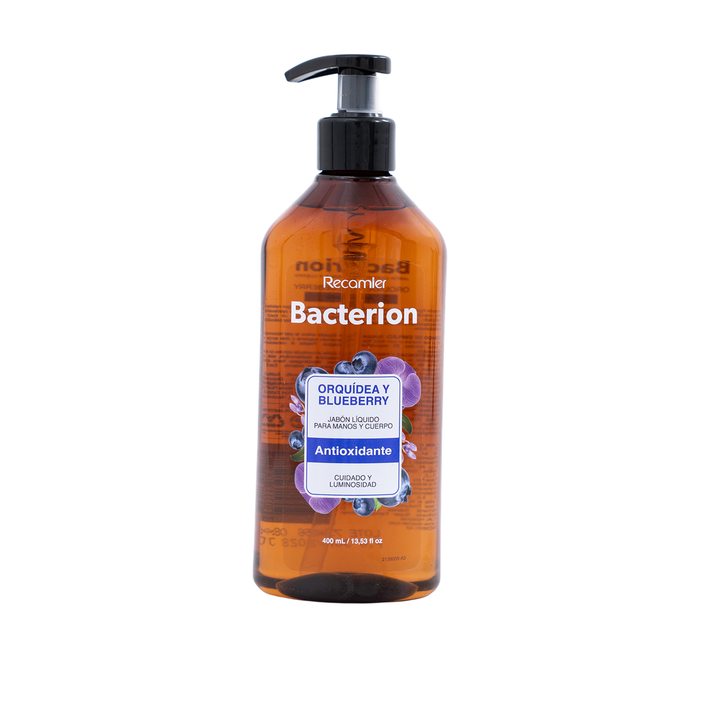 Jabón Líquido Bacterión Orquídea Y Blueberry Antioxidante Tarro 400Ml
