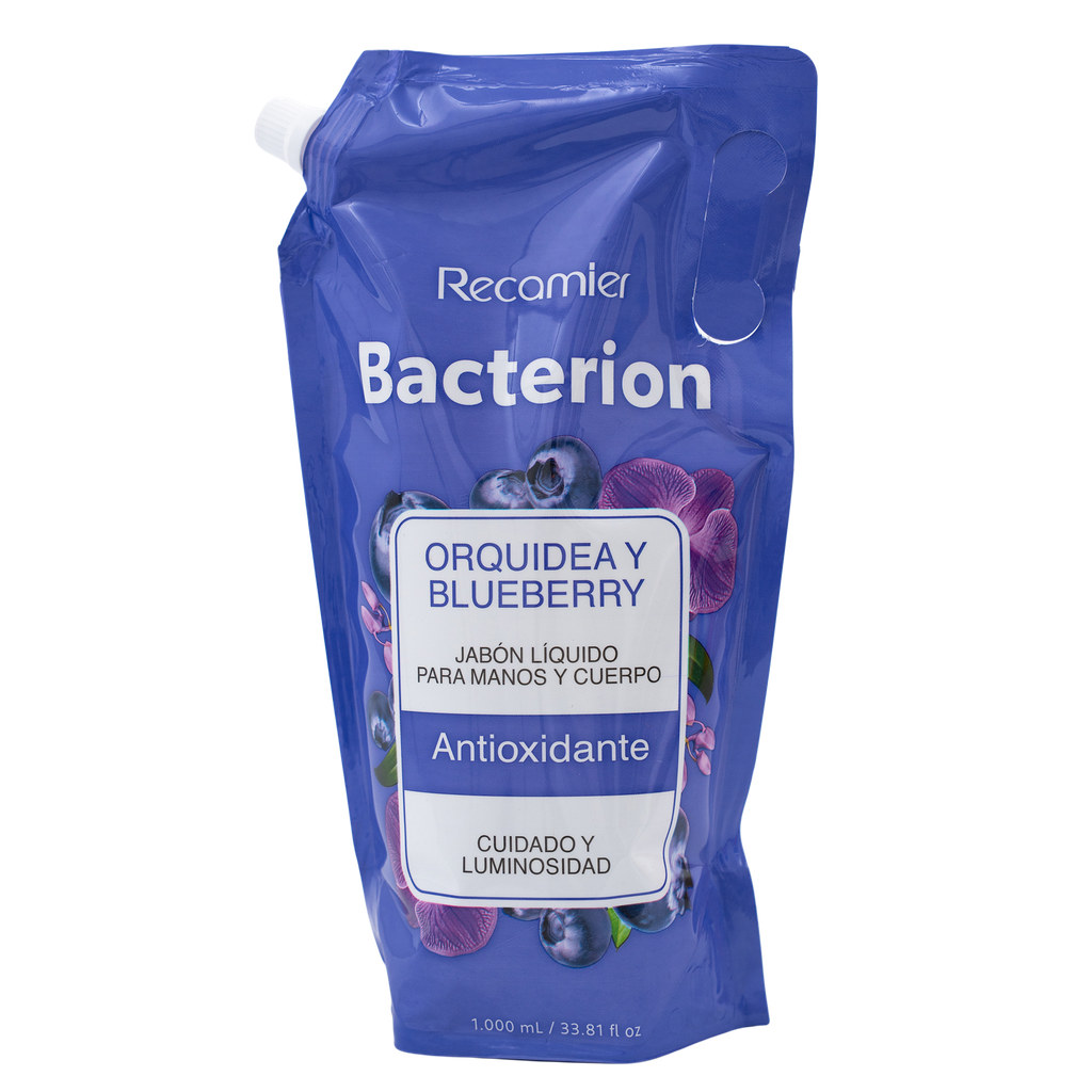 Jabón Líquido Bacterión Orquídea Y Blueberry Antioxidante Doypack 1000Ml