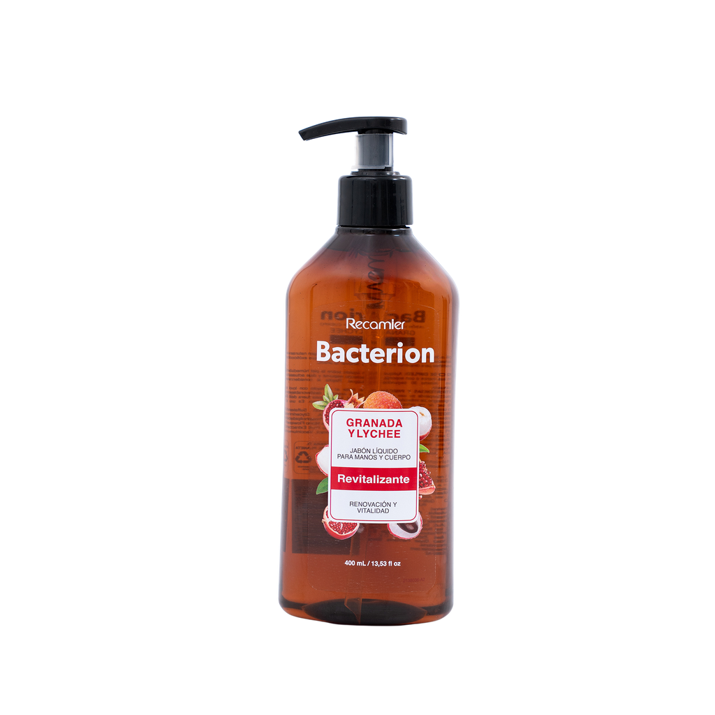 Jabón Líquido Bacterión Granada Y Lychee Revitalizante Tarro 400Ml