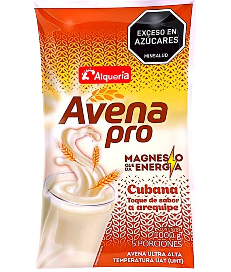 Avena Alquería Pro Cubana Con Arequipe Bolsa 1000Ml