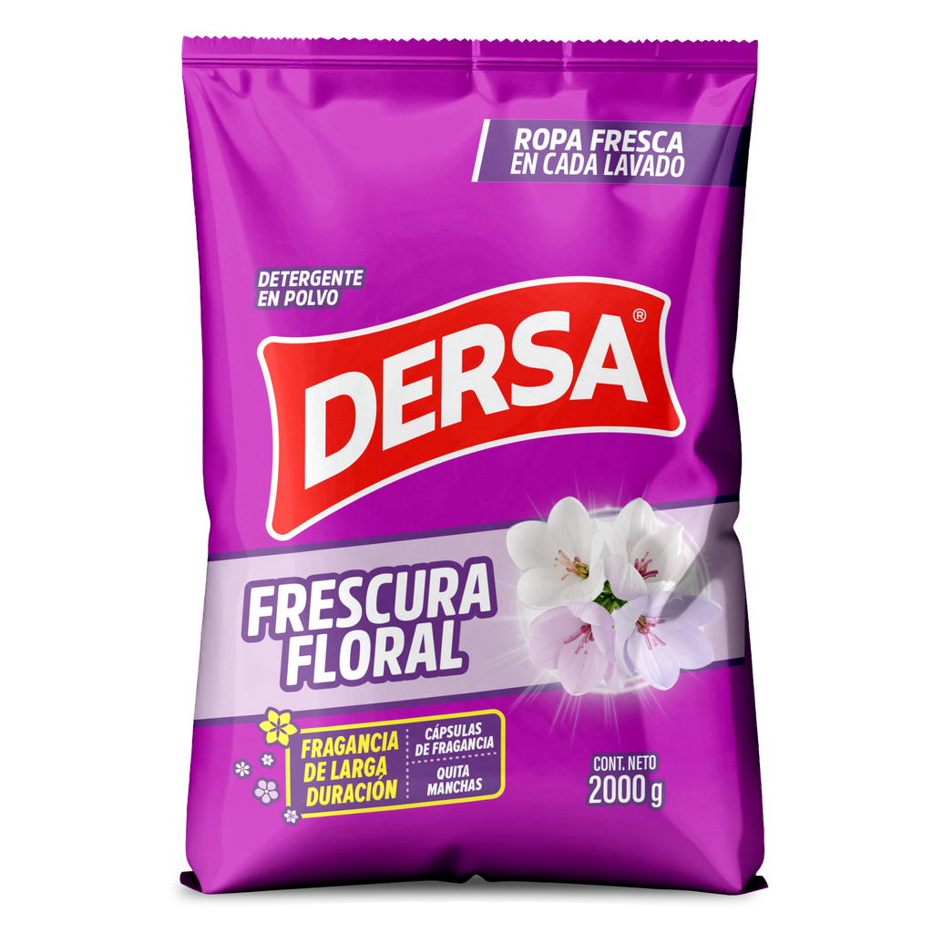 Detergente En Polvo Dersa Frescura Floral 2000Gr