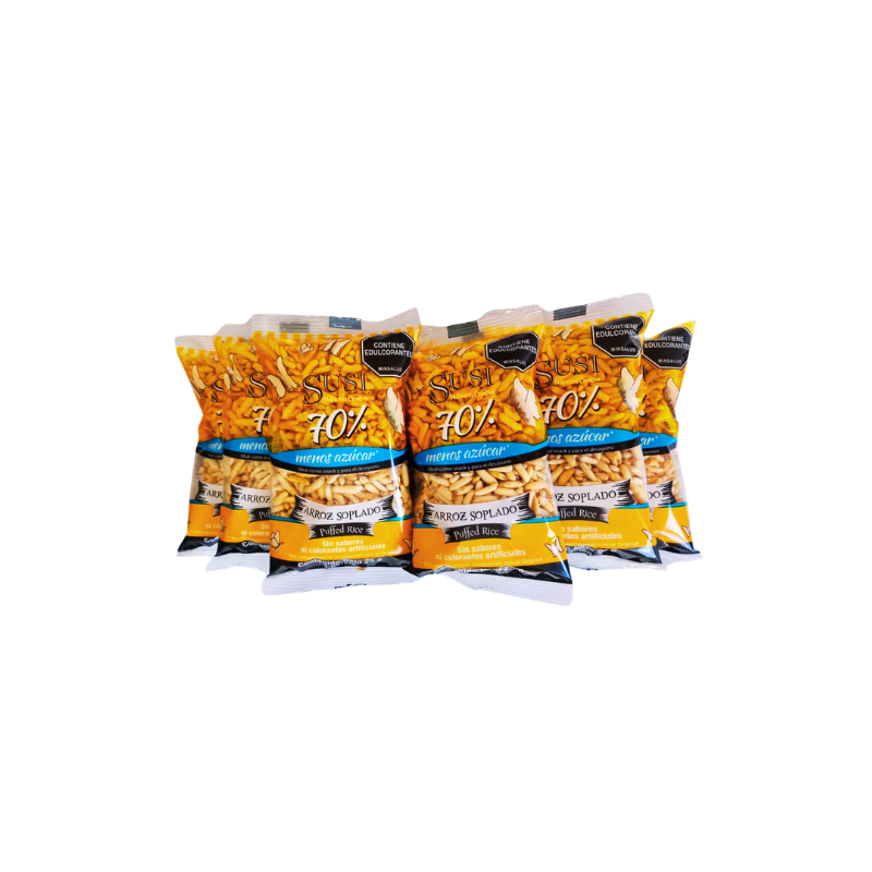 Arroz Soplado Susi 70% Menos Azúcar 25Gr 6 Unidades