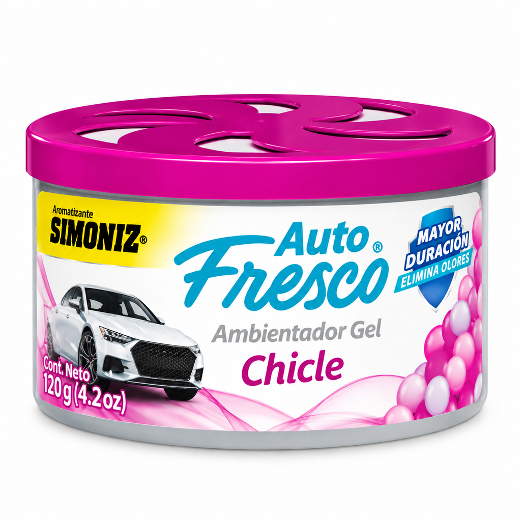 Ambientador Simoniz Auto Fresco Gel Chicle 70Gr