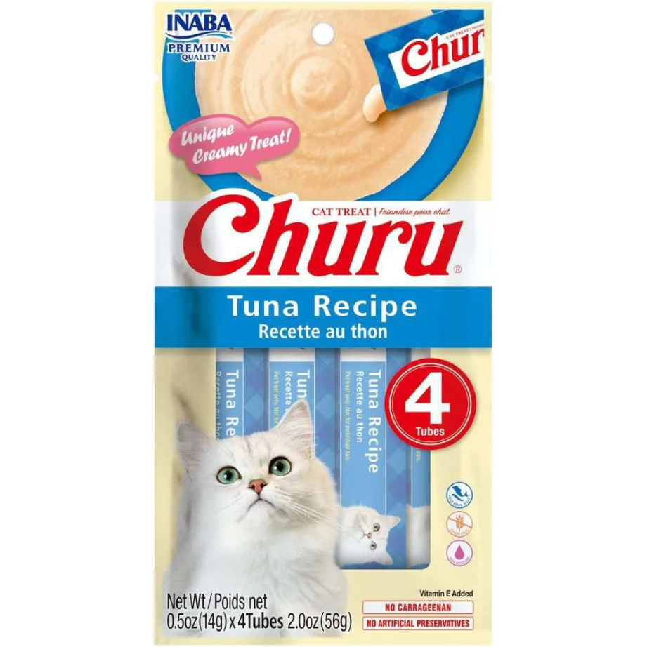 Snack Gatos Churu Atún 14Gr 4 Unidades
