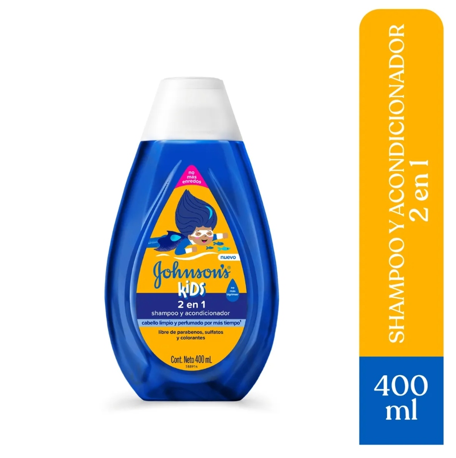 Shampoo y Acondicionador Johnson's Kids 2 En 1 400Ml