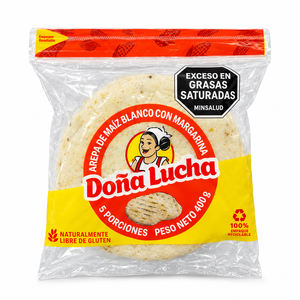Arepa Maíz Doña Lucha Margarina 400Gr