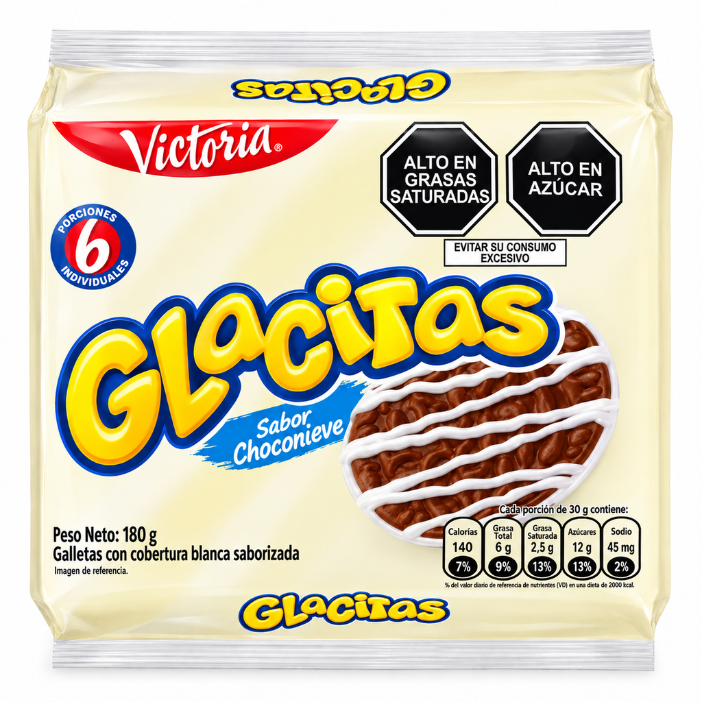 Galletas Glacitas Choconieve 6 Paquetes 180Gr