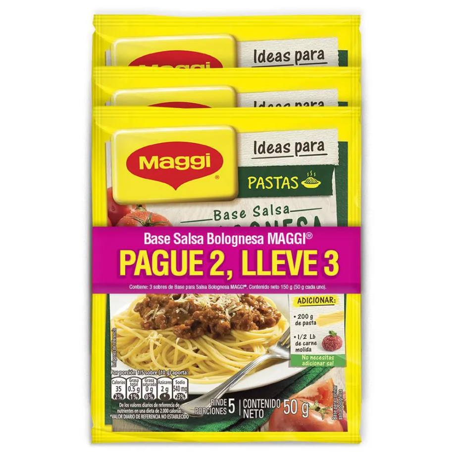 Base Salsa Maggi Surtida Sobre 50Gr Pague 2 Lleve 3 Unidades