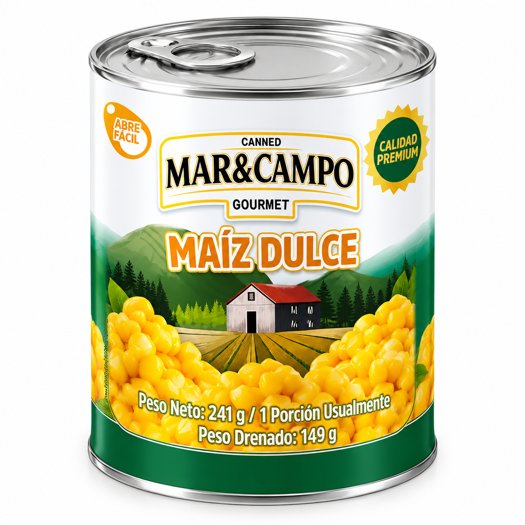 Maíz Dulce Mar&Campo Lata 241Gr