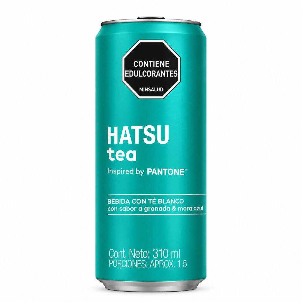 Té Hatsu Blanco Granada y Mora Azul Lata 310Ml